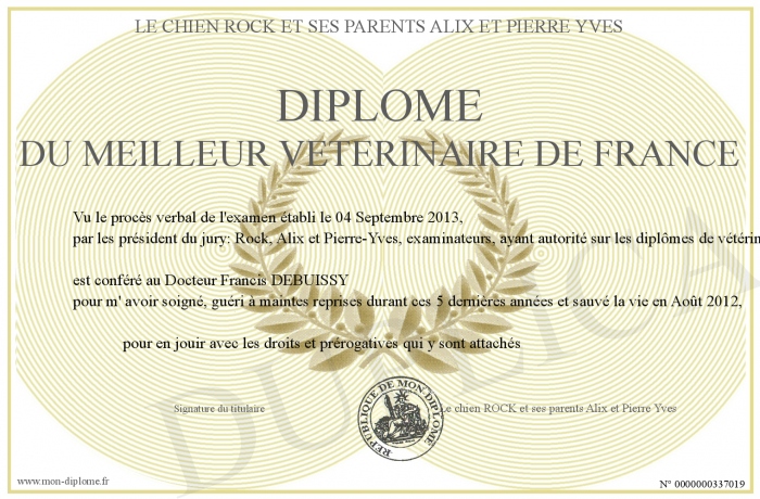 diplome universitaire veterinaire